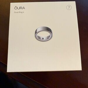 Oura Ring Gen 4 - Horizon, Silver, Size 7